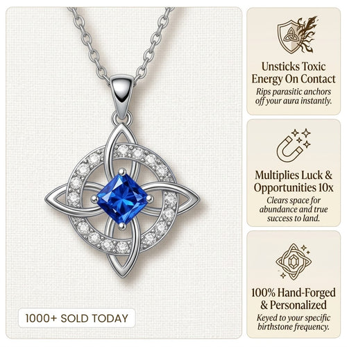 Mystical Birthstone Witches' Knot Necklace